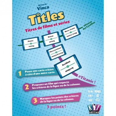 Titles - Jeu de Mots et d'Association - Cinéma - Asmodee