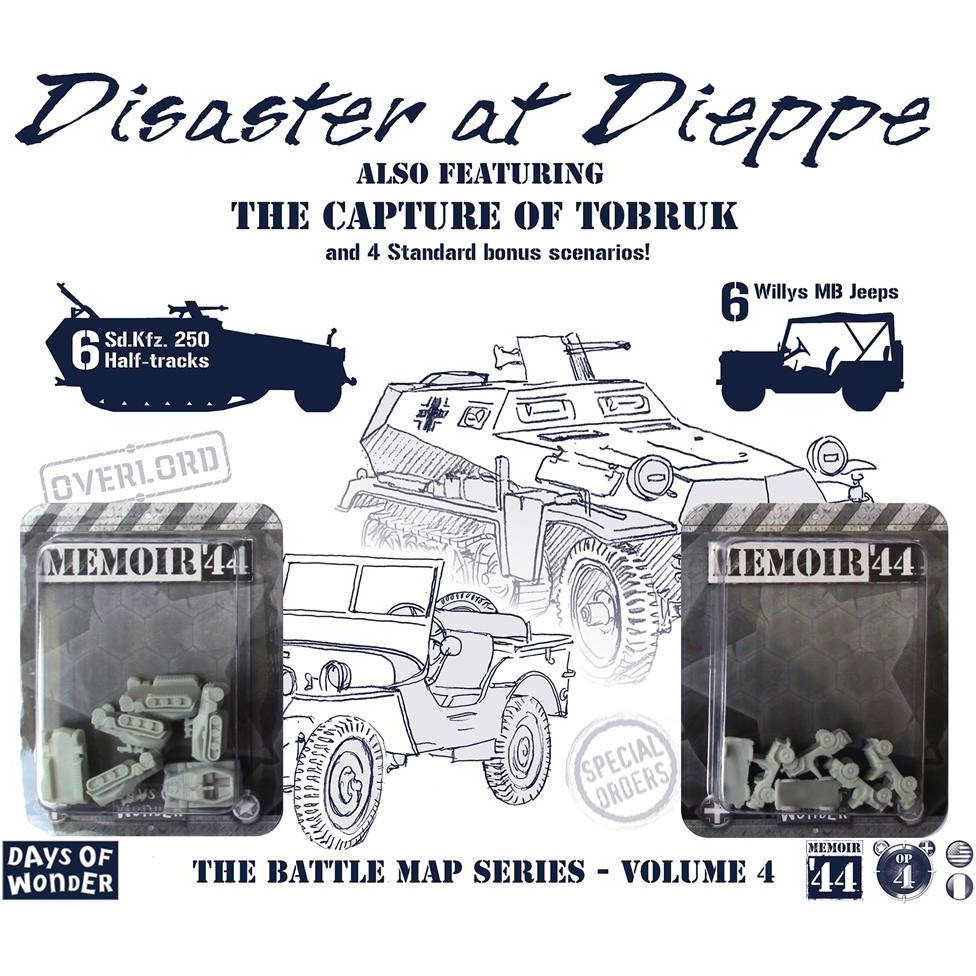 Days Of Wonder Extension Battle Maps 4 Le Désastre de Dieppe Memoire 