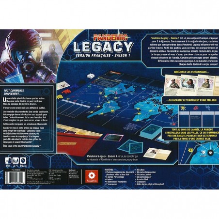 Pandemic Legacy - Saison 1 - Boite rouge - Filosofia Games