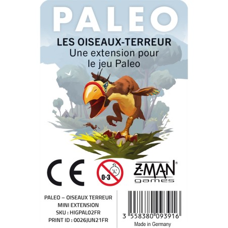 Paleo - Extension Les Oiseaux-Terreur - Hans im gluck - Jeux de société - Z-man Games