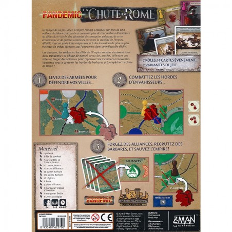 Pandemic : La Chute de Rome - Jeu de sociétéEsprit Jeu - Z-man Games
