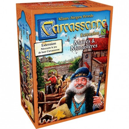 Carcassonne : Maire et Monastères - Extension - Jeux de société - Asmodee