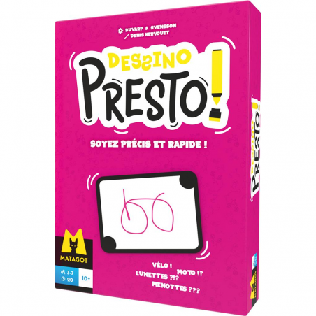Dessino Presto - Soyez précis et rapide - Jeu d'ambiance - Matagot