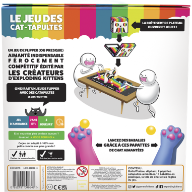 Le Jeu des Cat-tapultes - Jeux de société - Exploding Kittens