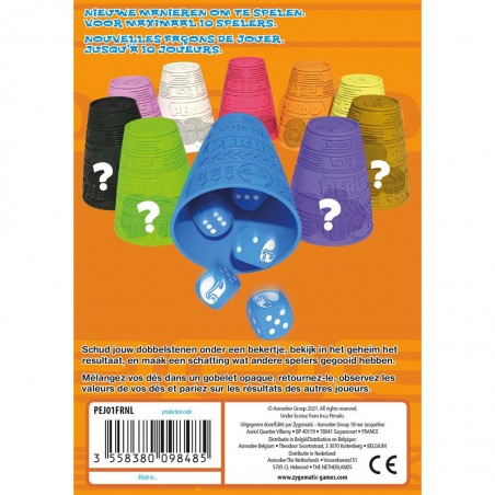 Perudo Jumbo - jeu d'ambiance de dé et de bluff - Zygomatic