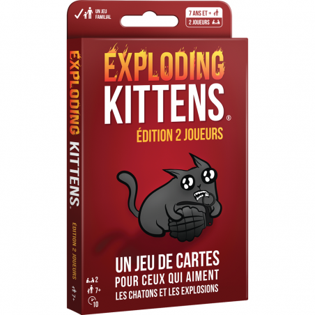 Exploding Kittens: édition 2 joueurs - Exploding Kittens - Jeux de société - Asmodee
