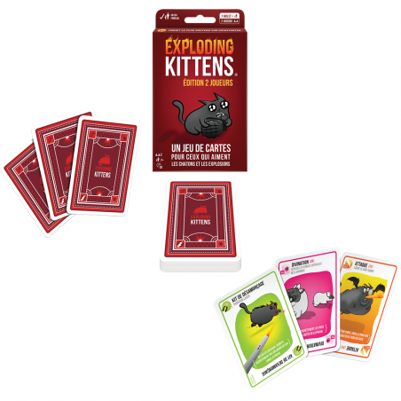 Exploding Kittens: édition 2 joueurs - Exploding Kittens - Jeux de société - Asmodee
