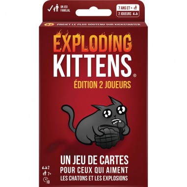 Exploding Kittens: édition 2 joueurs - Exploding Kittens - Jeux de société  - Asmodee