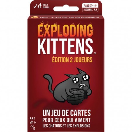 Exploding Kittens: édition 2 joueurs - Exploding Kittens - Jeux de société - Asmodee