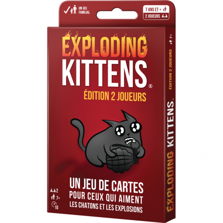 Exploding Kittens: édition 2 joueurs - Exploding Kittens - Jeux de société - Asmodee