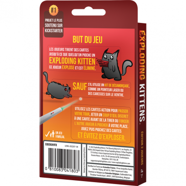 Exploding Kittens: édition 2 joueurs - Exploding Kittens - Jeux de société - Asmodee