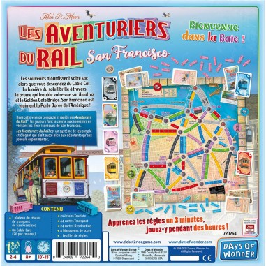 Les Aventuriers du Rail San Francisco - Jeux de société - Days Of Wonder