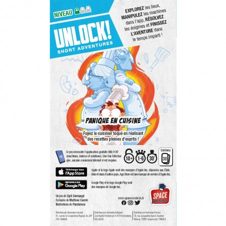 Unlock! Short Adventures: Panique en Cuisine! - Jeux de société - Space Cowboys