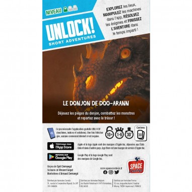 Unlock! Short Adventures: Le Donjon de Doo-Arann - Jeux de société - Space Cowboys