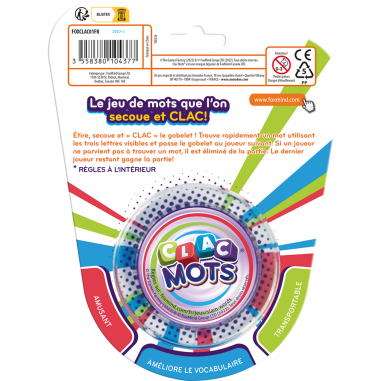 Clac Mots - Jeux de société - Foxmind Games