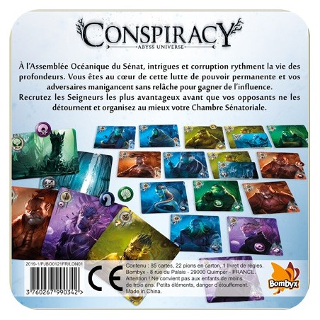 Abyss - Conspiracy - Bleu - Jeux de société - Bombyx
