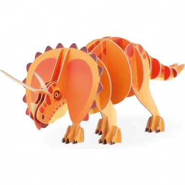 Puzzle dinosaure 3D - Tricératops, pour enfant dès 5 ans - Janod
