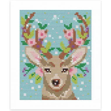 Peinture diamant cerf - les ateliers du calme - janod