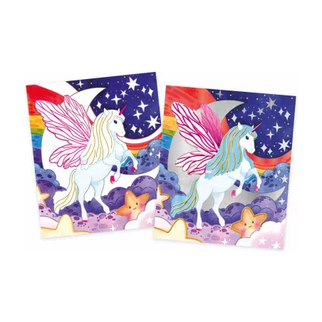 Peinture nacrée et 3D Licorne - les ateliers du calme - janod