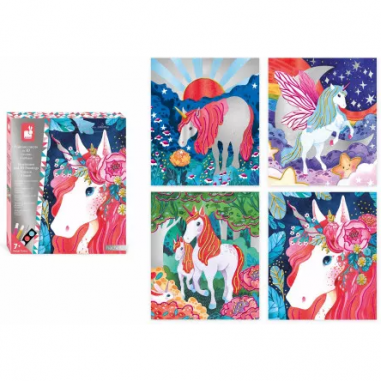 Peinture nacrée et 3D Licorne - les ateliers du calme - janod