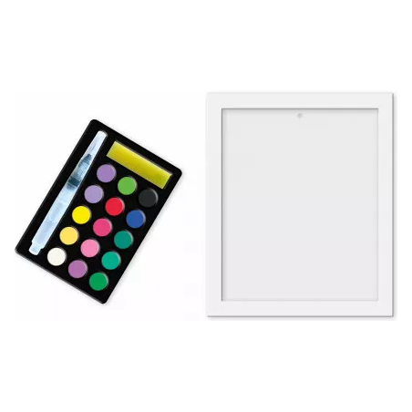Peinture au numéro aquarelle papillons - les ateliers du calme - janod