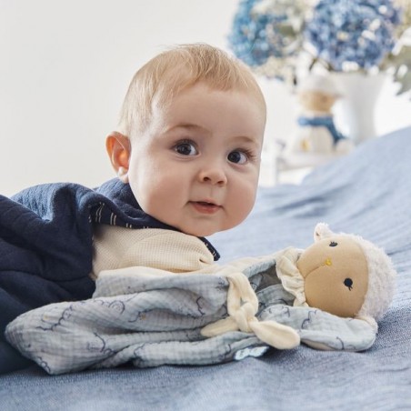 Doudou coton bio - Doudou bio - Doudou bébé - Doudou mouton - Kaloo