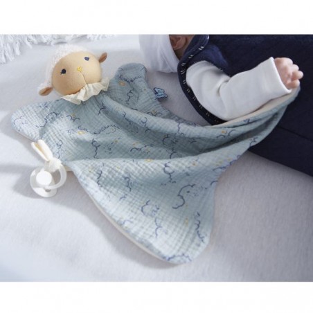 Doudou coton bio - Doudou bio - Doudou bébé - Doudou mouton - Kaloo