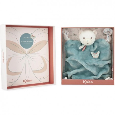 Doudou ours pour bébé - Doudou ourson, doudou plat, doudou vert - Kaloo