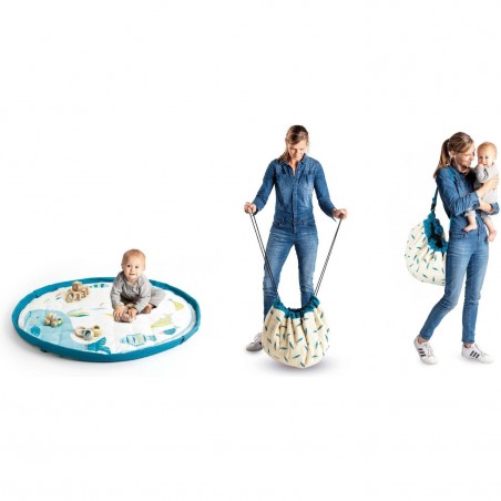 Tapis de jeu Moulin Roty 2 en 1 et sac de rangement - Le Voyage d'Olga