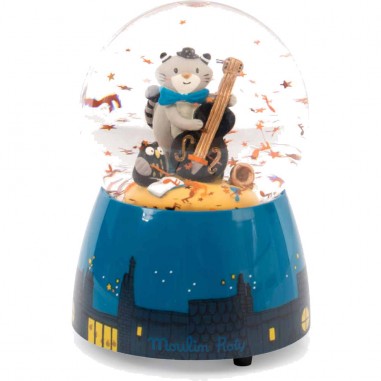 Boule à Neige Musicale "Les Moustaches"