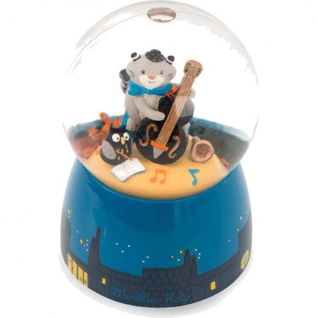 Boule à Neige Musicale "Les Moustaches"
