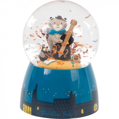 Boule à Neige Musicale "Les Moustaches"