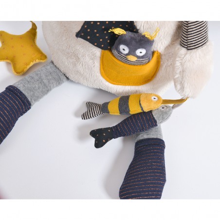 Peluche d'activité Chat Les Moustaches