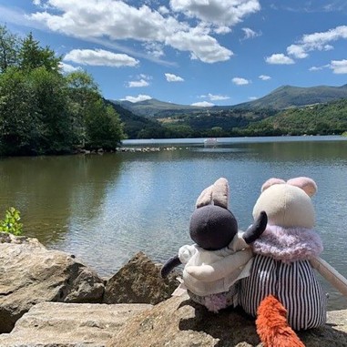 Peluche Grand Lapin Plume Après La Pluie