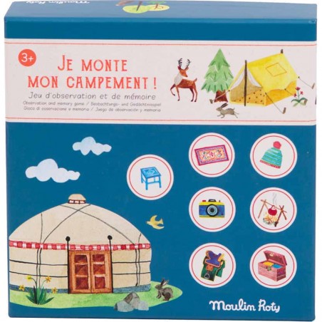 Jeu Je monte mon campement Le Jardin du Moulin - Moulin Roty