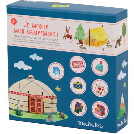 Jeu Je monte mon campement Le Jardin du Moulin - Moulin Roty