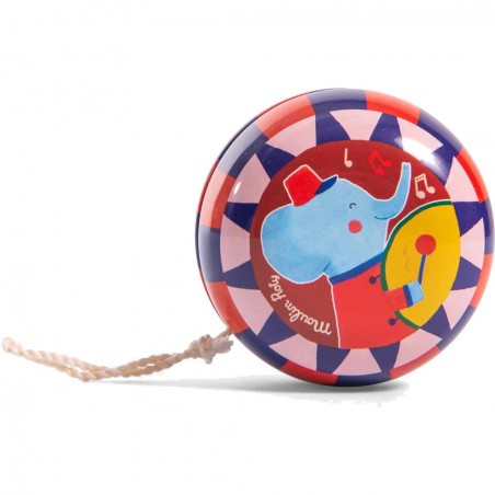 Yoyo éléphant -yo en métal - Moulin Roty