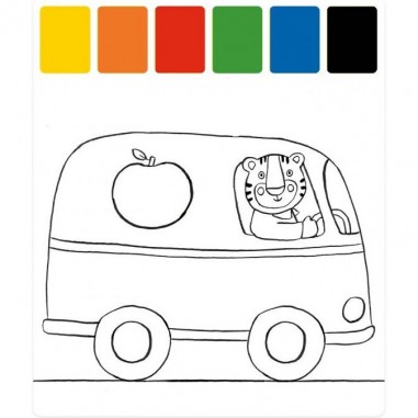 Peinture palette magique Les Popipop - Moulin Roty