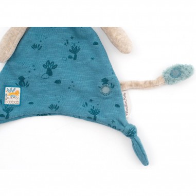 Doudou attache-tétine éléphant Sous mon baobab - Moulin Roty