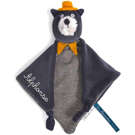 Doudou Plat Chat Alphonse Les Moustaches - Moulin Roty