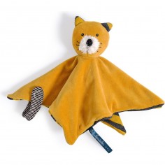 Doudou chat moutarde Lulu Les Moustaches - Moulin Roty