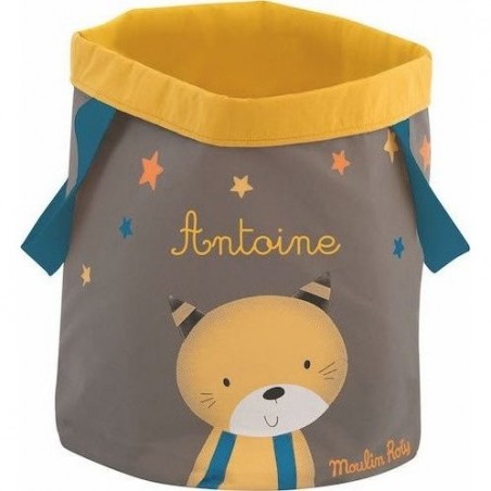 Grand Panier Motif Chat "Les Moustaches"