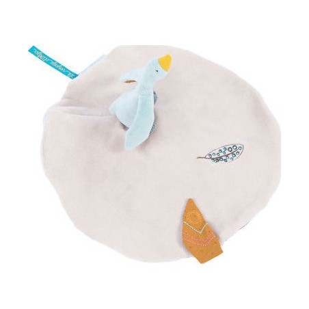 Doudou Attache Tetine Petite Oie - Le Voyage D'Olga - Moulin Roty