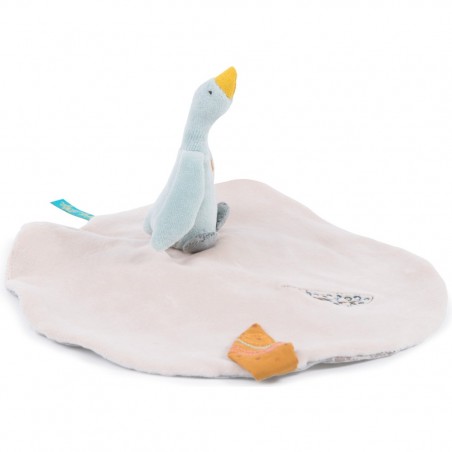 Doudou Attache Tetine Petite Oie - Le Voyage D'Olga - Moulin Roty
