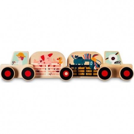 Coffret de construction Tracteur en bois