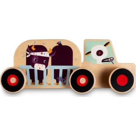 Coffret de construction Tracteur en bois