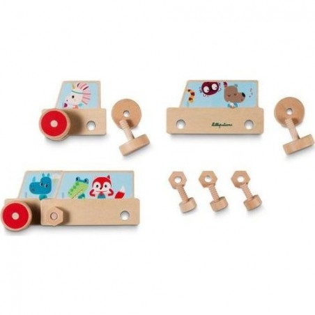 Coffret Voiture en bois à assembler