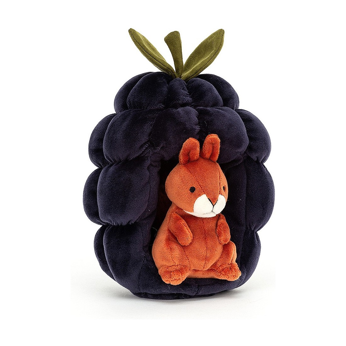 KOMBIUDA Marionnette à Main écureuil En Peluche - 35 Cm, Douce, Jouet éducatif Pour Enfants, Garçons Et Filles