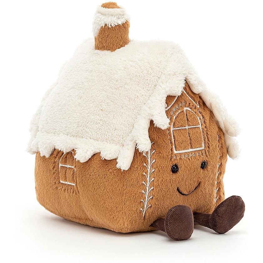 Jellycat Peluche maison en pain d'épice