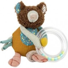 Hochet anneau billes ours Les Jolis trop beaux